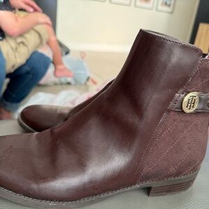Tommy Hilfiger Dark Brown Ankle Boots